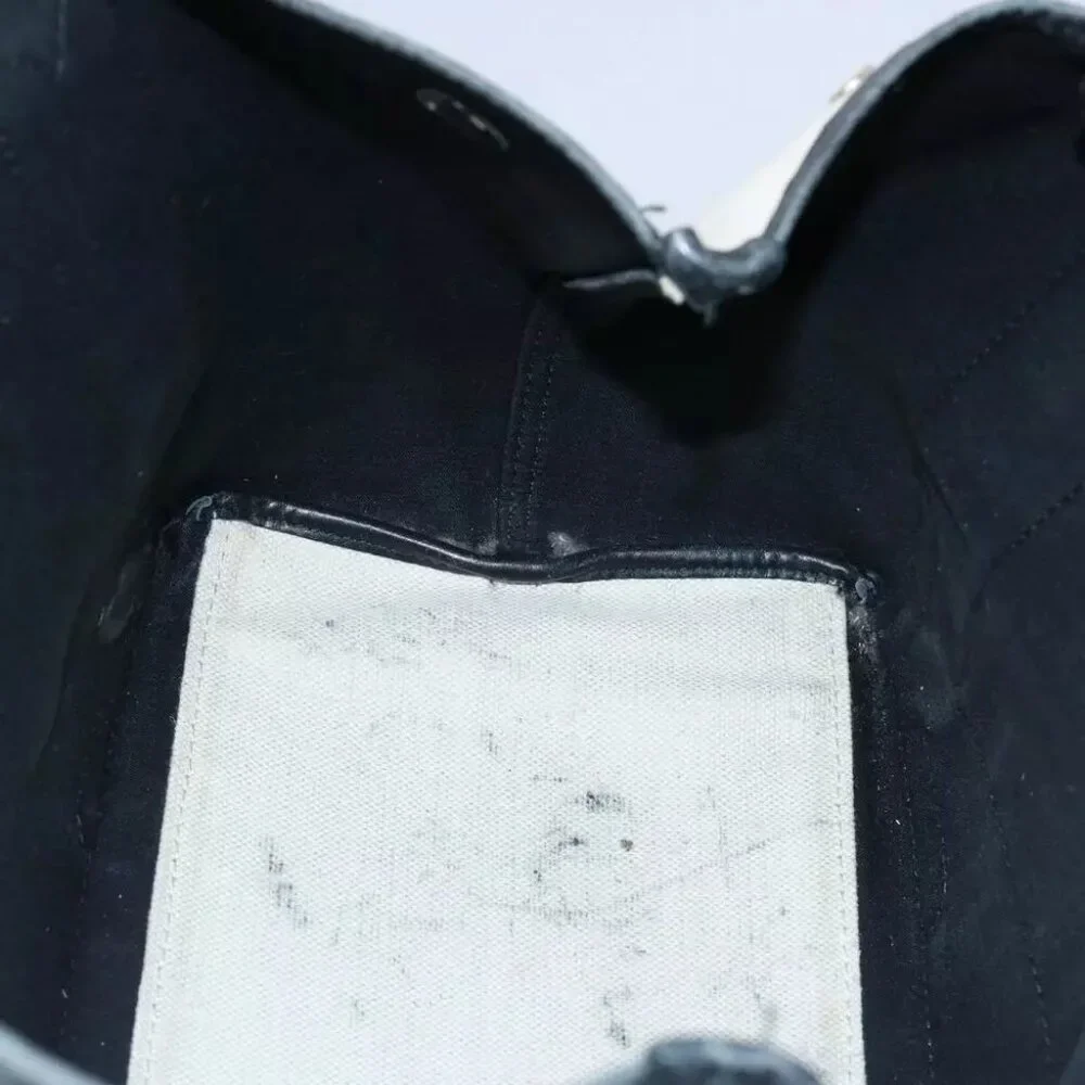 AUTHENTICITY GUARANTEED BALENCIAGA Tote Bag Canvas White Black - Picture 8 of 16